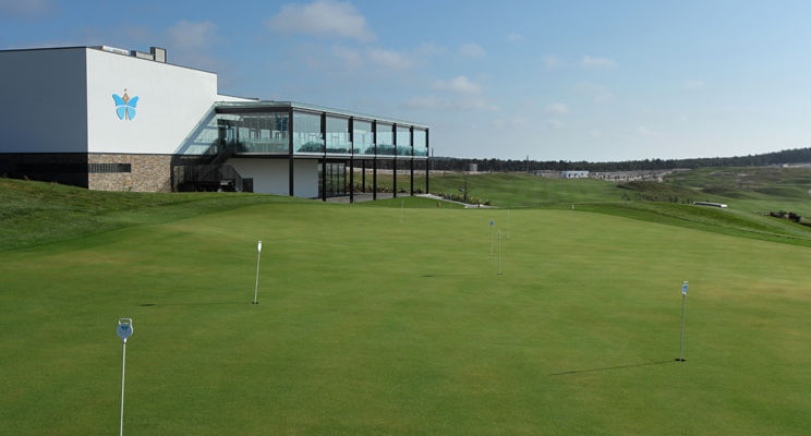 Evolutee Hotel Obidos Exterior photo The 18th green at the 2015 Open